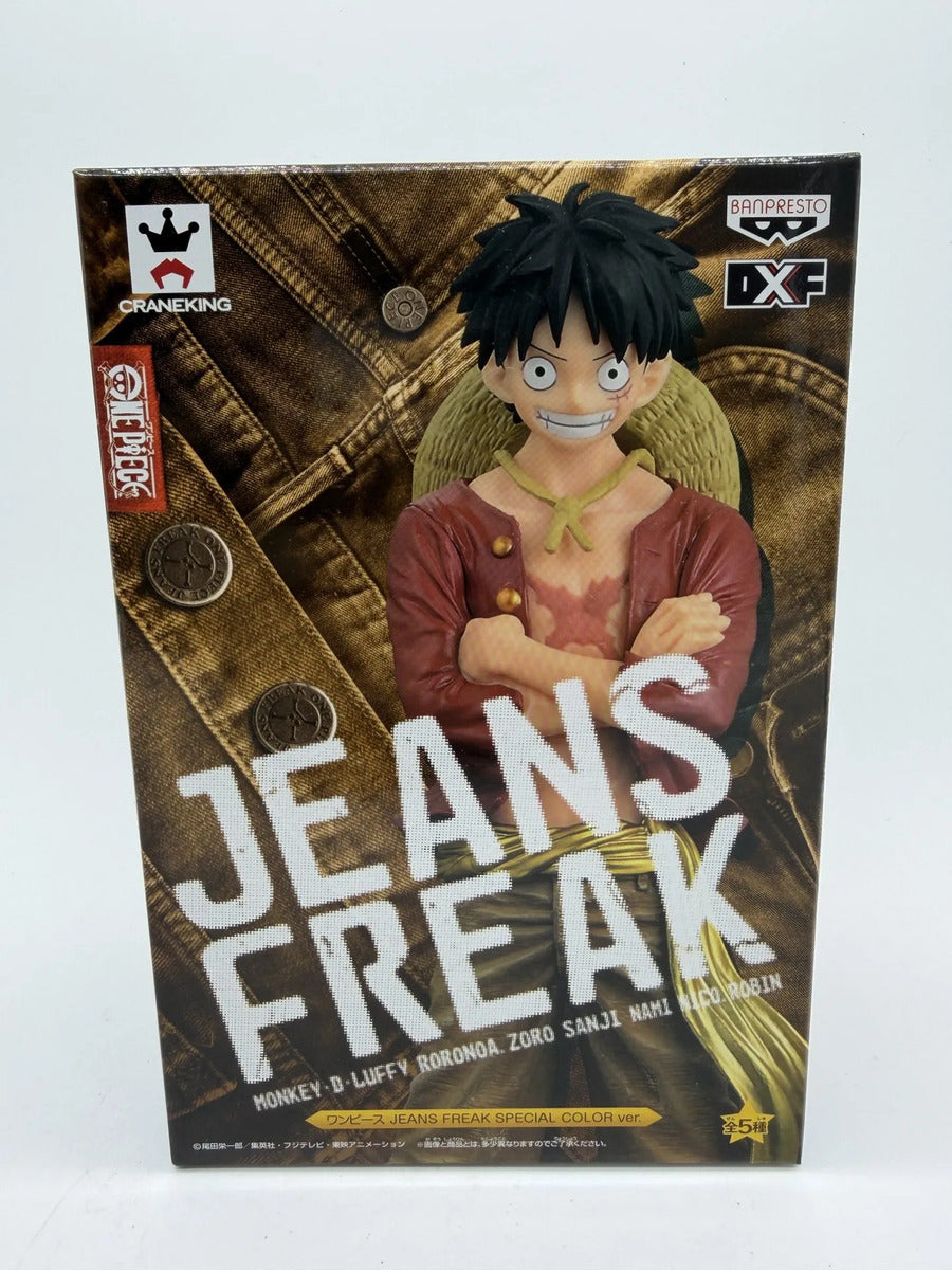 Banpresto Dxf Jeans Freak: One Piece Monkey D. Luffy Fig.A Special Color Ver.