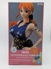 Banpresto Glitter & Glamours: One Piece - Nami Wanokuni - Versión B ( Blue )
