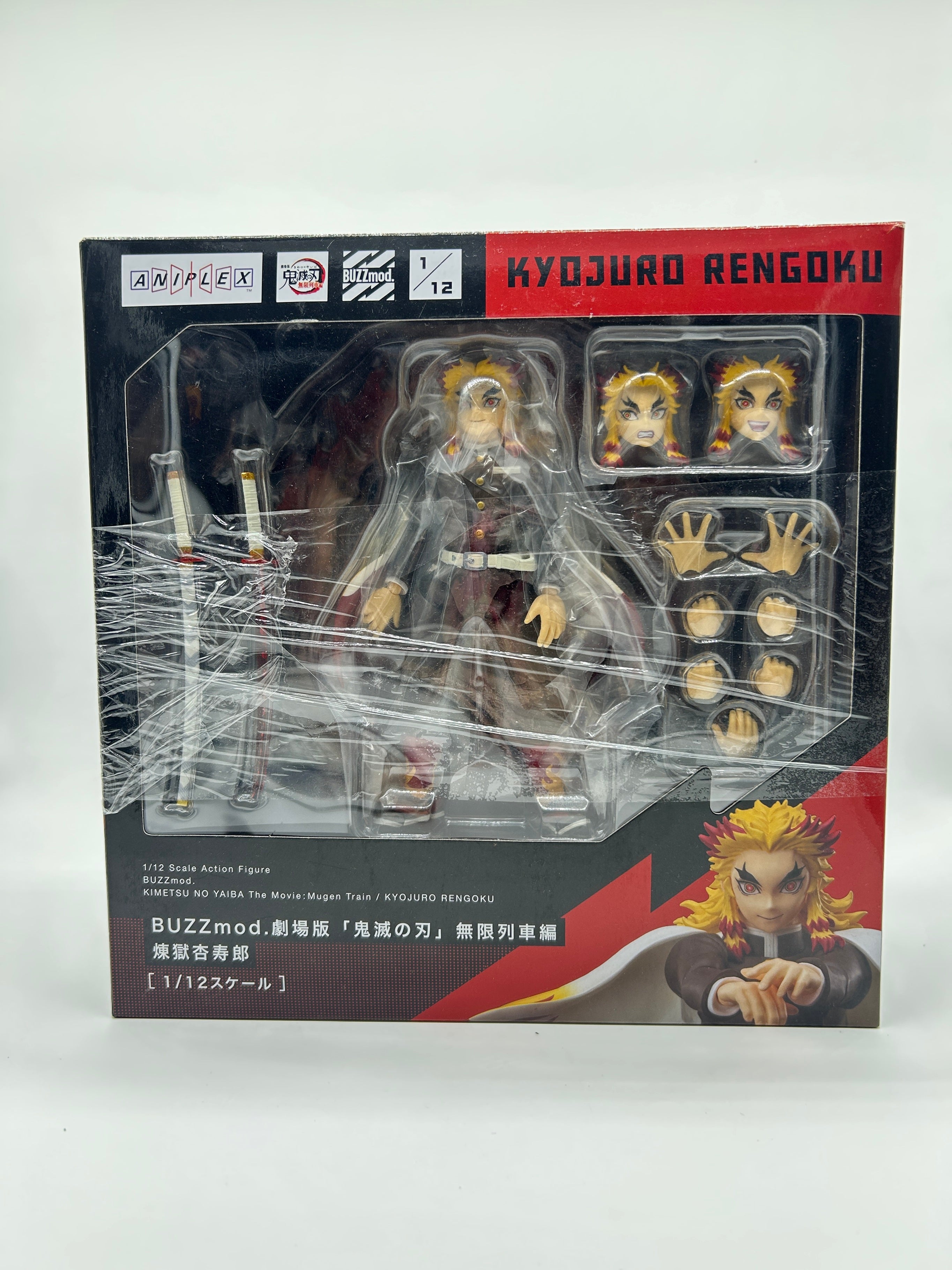 Aniplex BUZZmod.: Demon Slayer: Kimetsu no Yaiba - Kyojuro Rengoku - 1/12 Scale Action Figure - Ver. 1