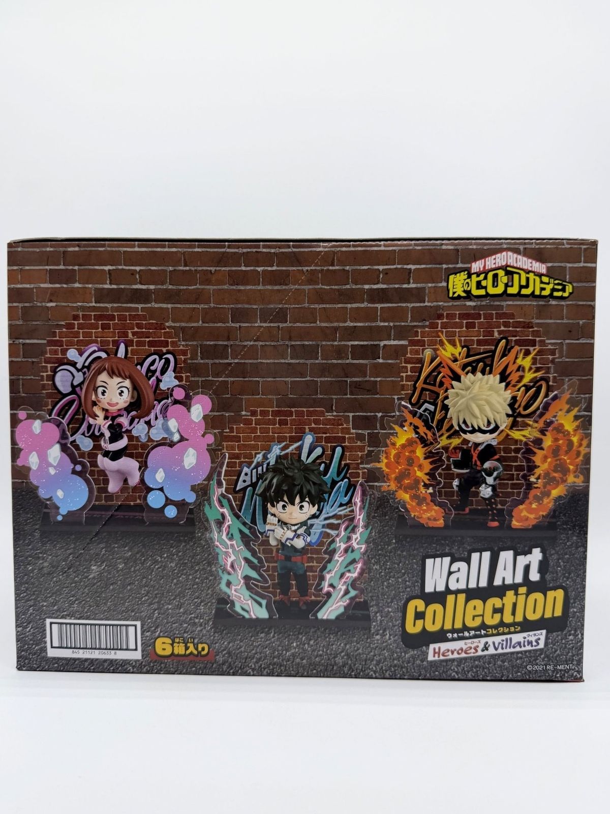 Re-Ment Wall Art Collection: My Hero Academia - Set de 6 Figuras - Heroes & Villains