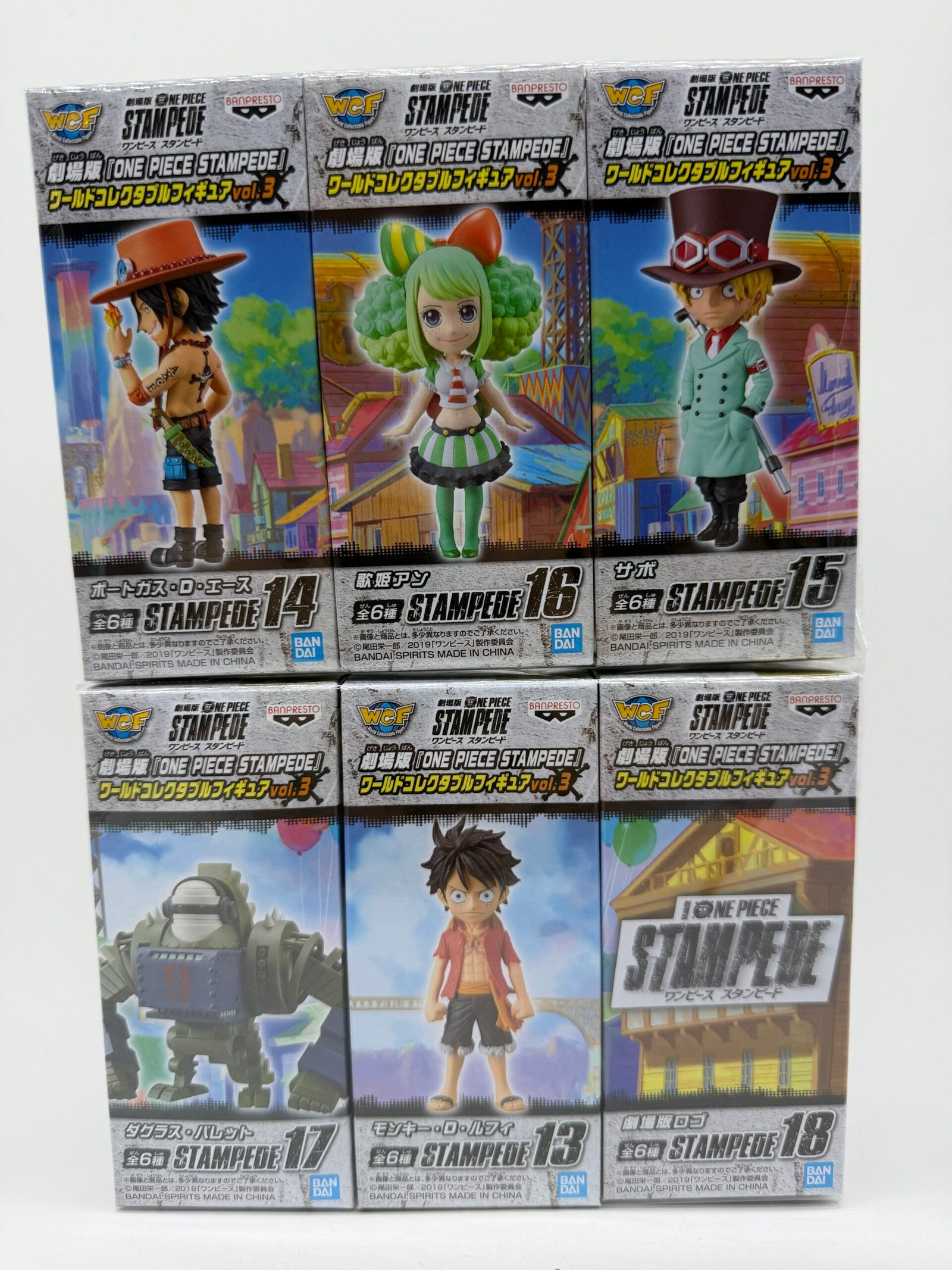 Banpresto WCF: One Piece Stampede – Set de 6 Figuras - Vol.3